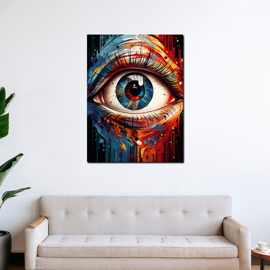 Quadro moderno Pop Art Occhio Colour Style
