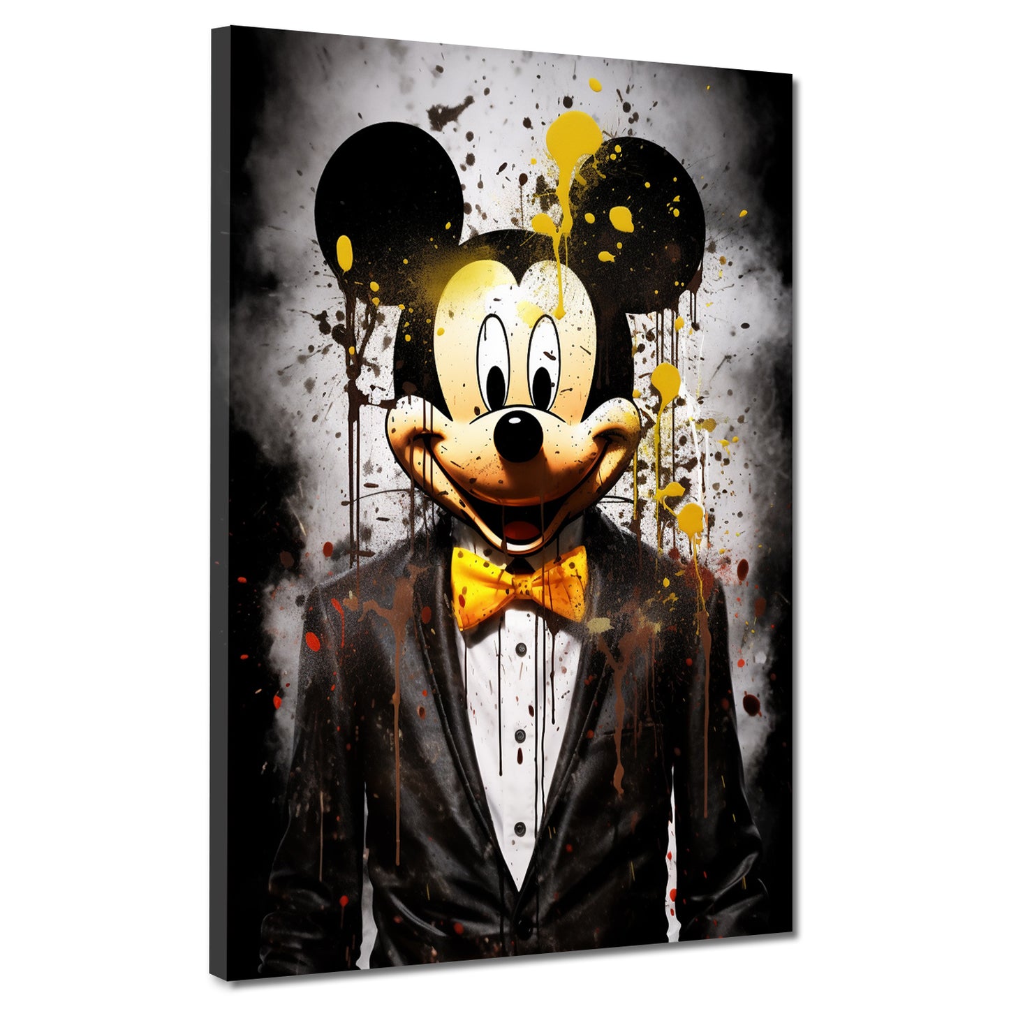 Quadro moderno Pop Art Topo in giacca e cravatta Comic