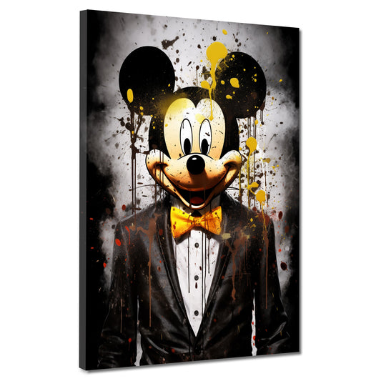 Quadro moderno Pop Art Topo in giacca e cravatta Comic