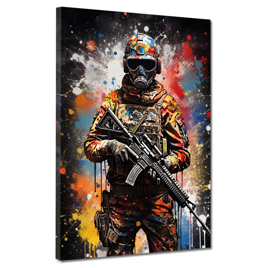 Quadro moderno Pop Art Uomo con garanzia Colour Splash