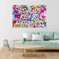 Quadro moderno Pop Art astratto Love IS The Key To Happiness
