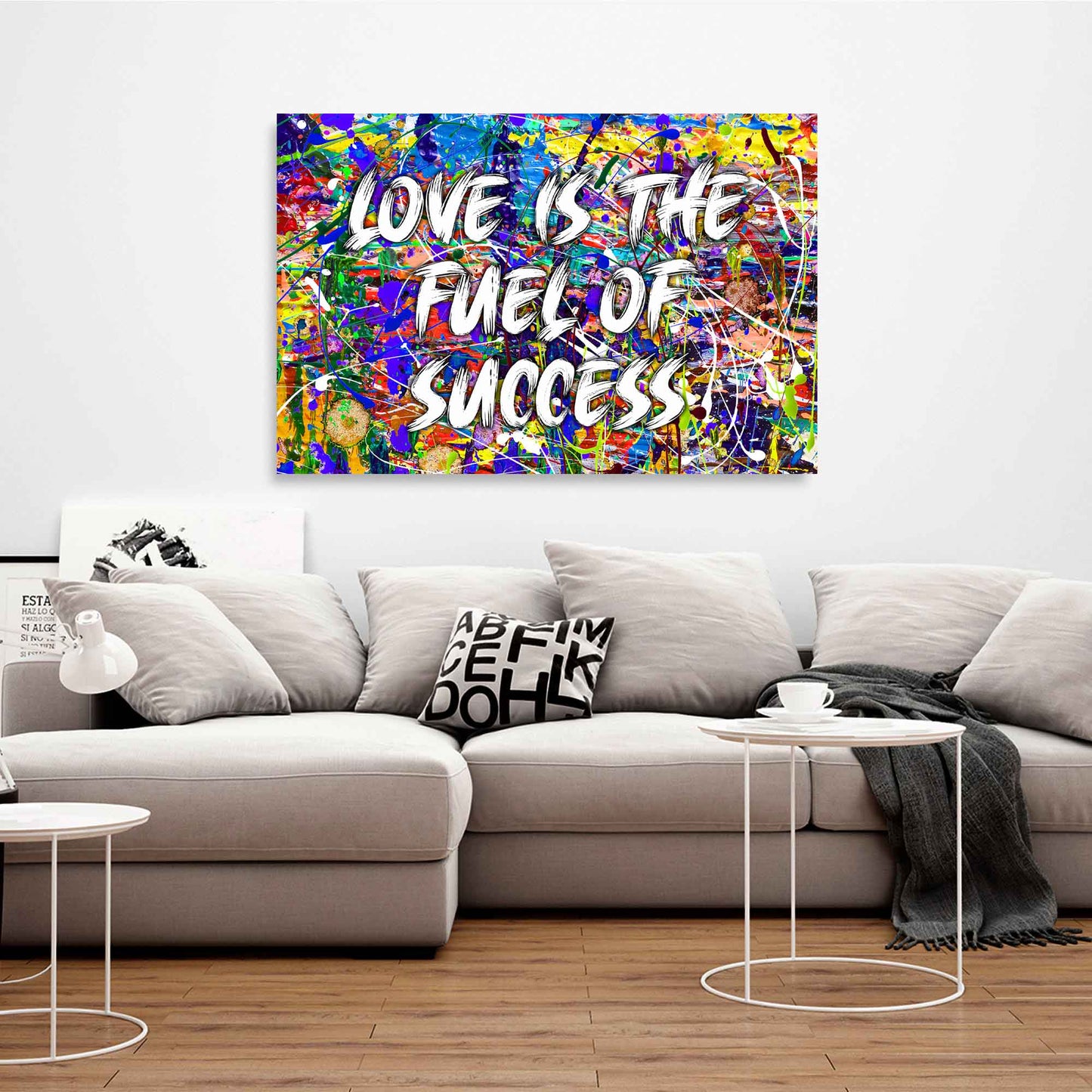 Quadro moderno Pop Art astratto Love Is The Fuel Of Success
