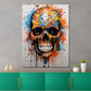Quadro moderno Pop Art cranio Colour Splash