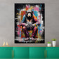 Quadro moderno Pop Art scimmia seduta Colour Splash