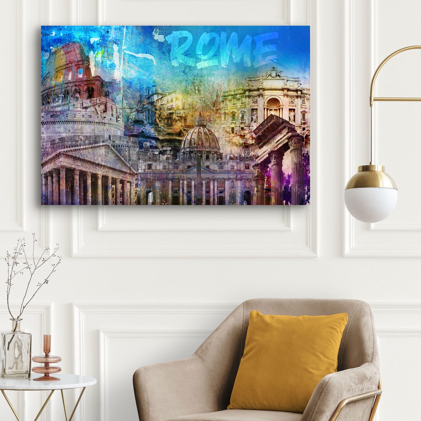 Quadro moderno Roma Pop Art Italia