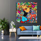 Quadro moderno Street Art Popeye Stars Comic, Pop Art