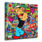 Quadro moderno Street Art Popeye Stars Comic, Pop Art