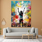 Quadro moderno Street Art persone che applaudono Colour Splash