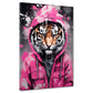 Quadro moderno Tigre in giacca rosa Pop Art