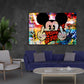 Quadro moderno Topolino ribelle Pop Art Style