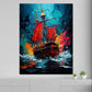 Quadro moderno Veliero in alto mare