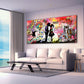 Quadro moderno amanti street Art graffiti art