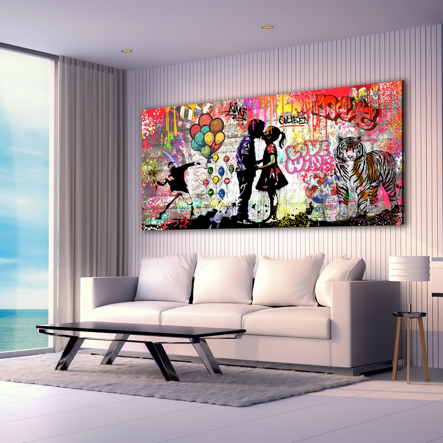 Quadro moderno amanti street Art graffiti art
