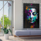 Quadro stampa su tela moderno astatto Buddha