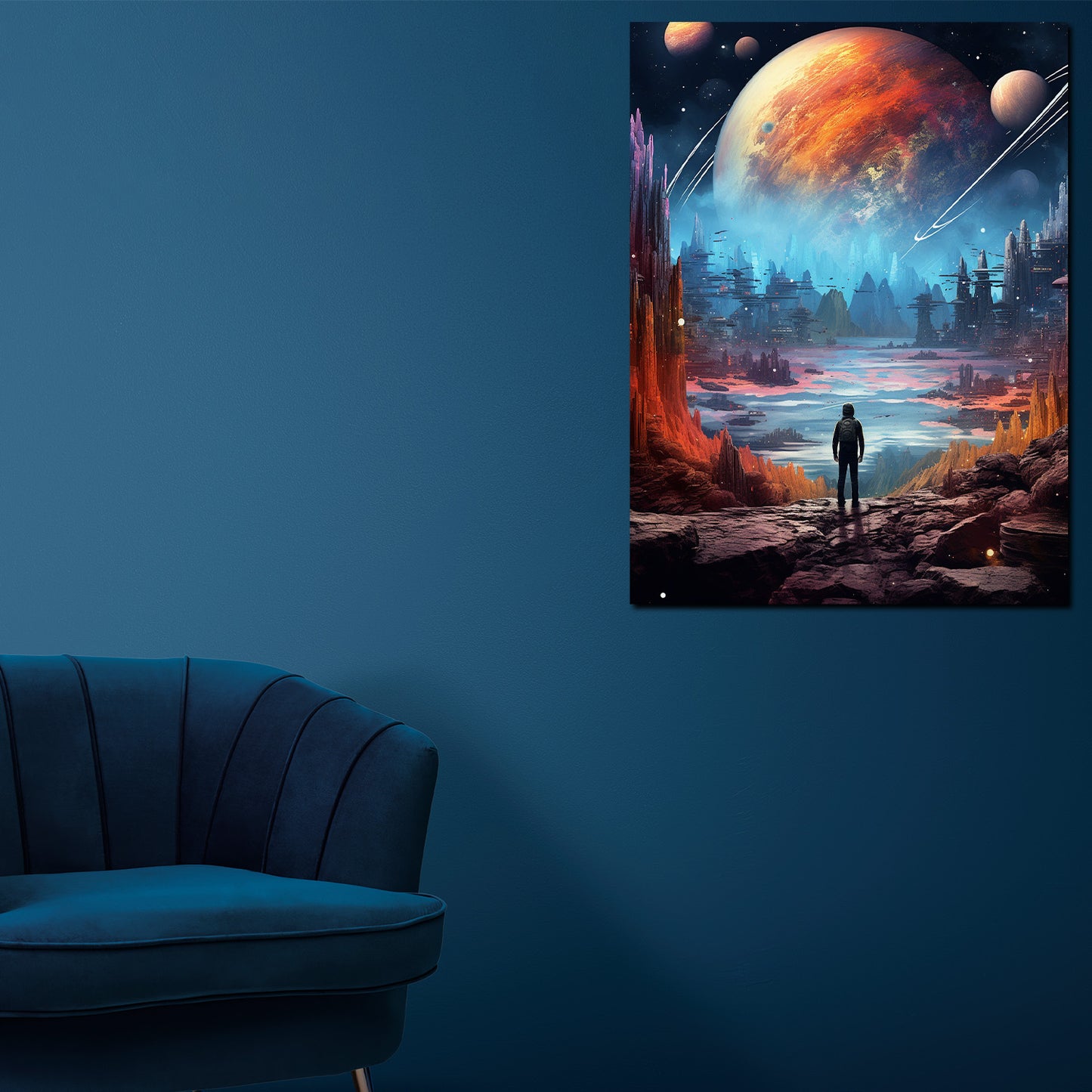 Quadro moderno astratti Pianeti spaziali