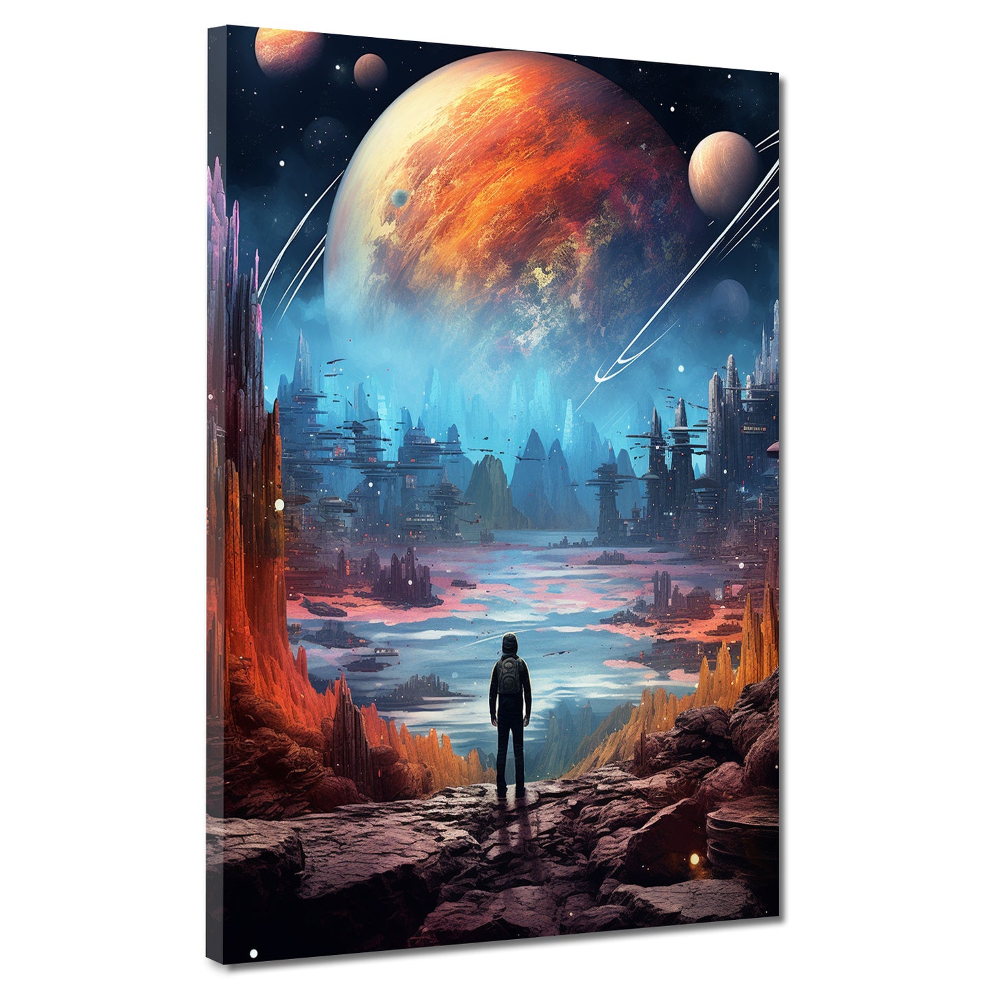 Quadro moderno astratti Pianeti spaziali