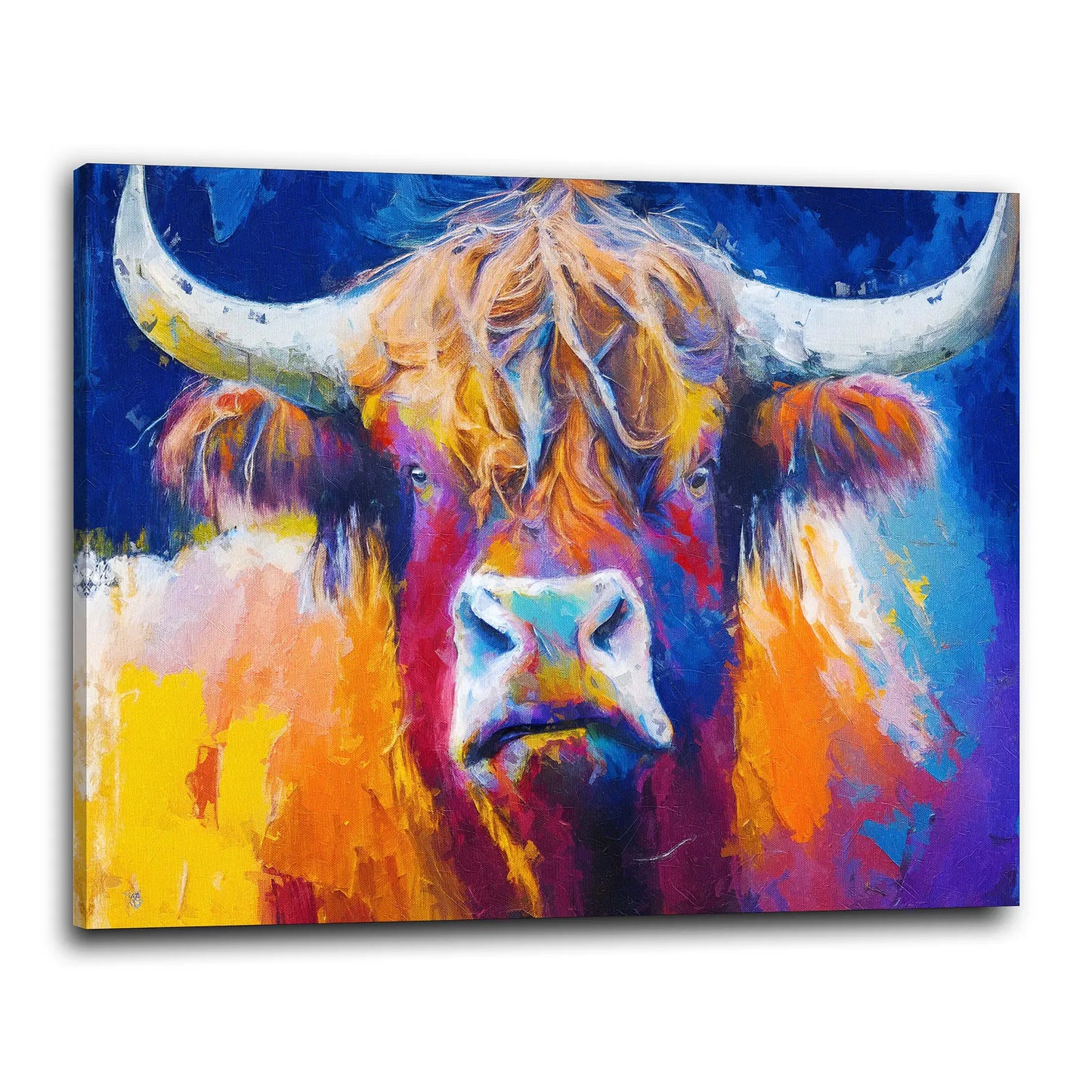 Quadro moderno astratti Toro Bulle Paint Style