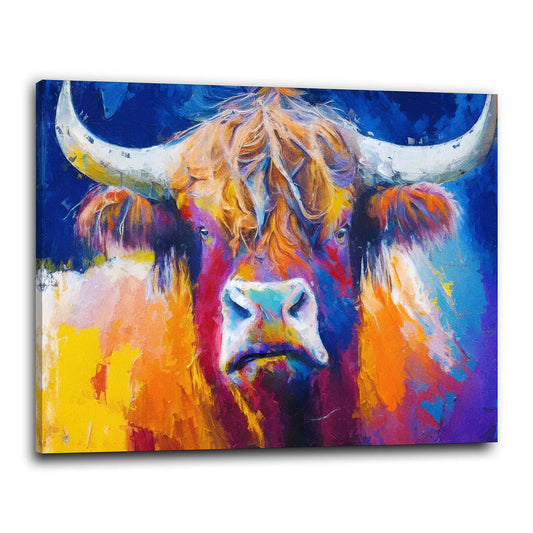 Quadro moderno astratti Toro Bulle Paint Style