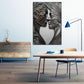 Quadro moderno bacio figure stile metallo