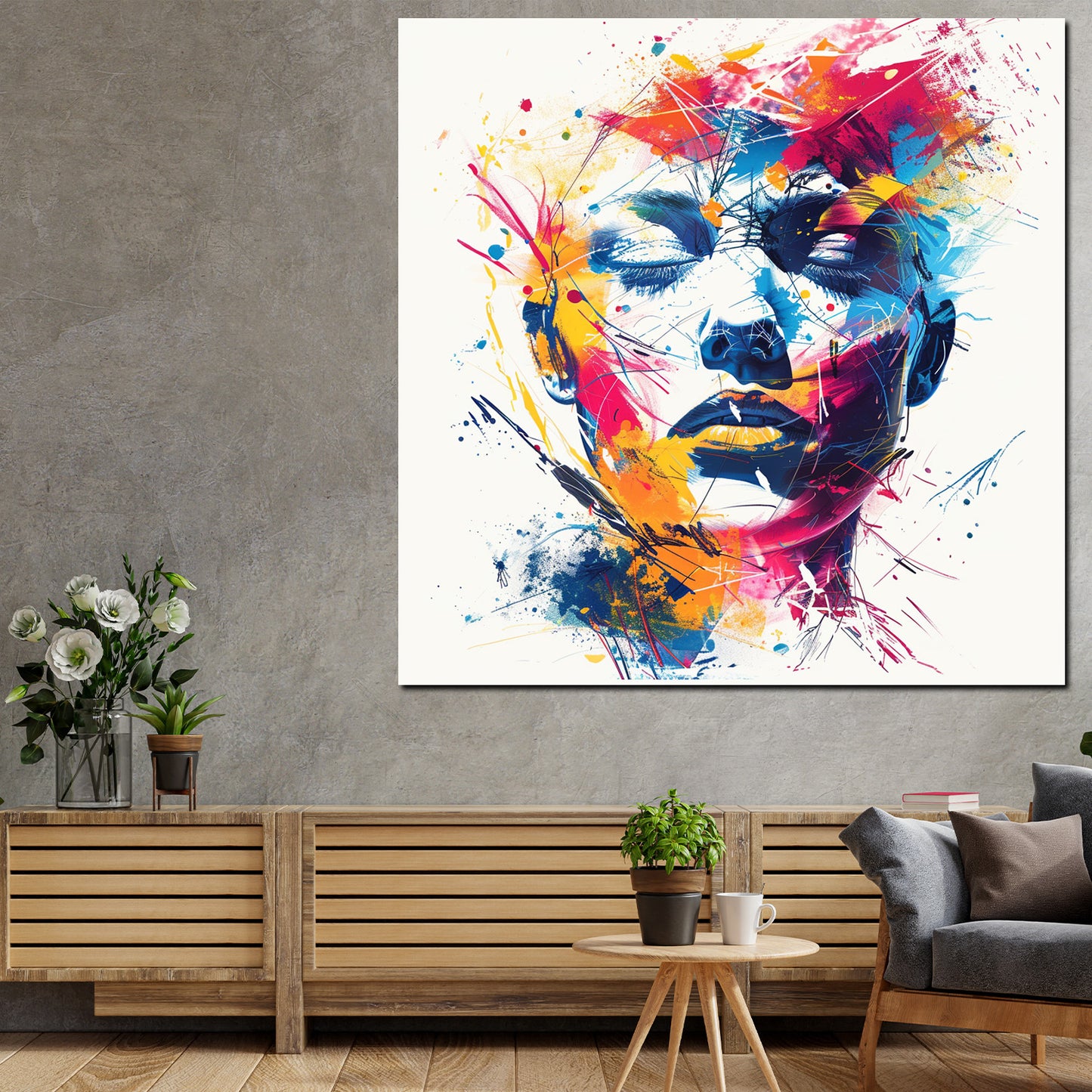 Quadro moderno bel viso Splash Pop Art