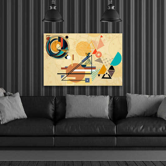 Quadro moderno design astratto line art