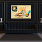 Quadro moderno design astratto line art