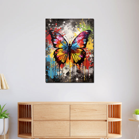Quadro moderno farfalla pop art Splash