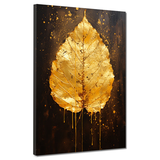 Quadro moderno foglia d'oro astratta