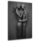 Quadro moderno love figure stile metallo