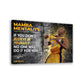 Quadro moderno motivazione Mamba Mentality Basket Sport