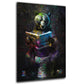 Quadro moderno orso pop art con giornale
