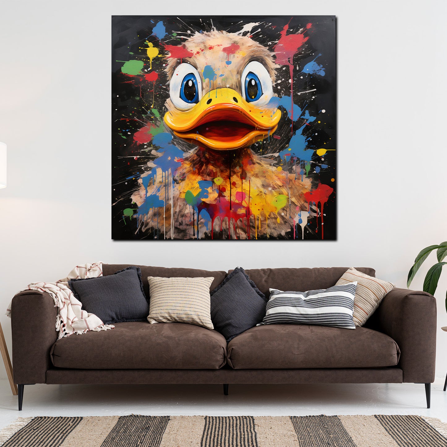 Quadro moderno paepra duck pop art