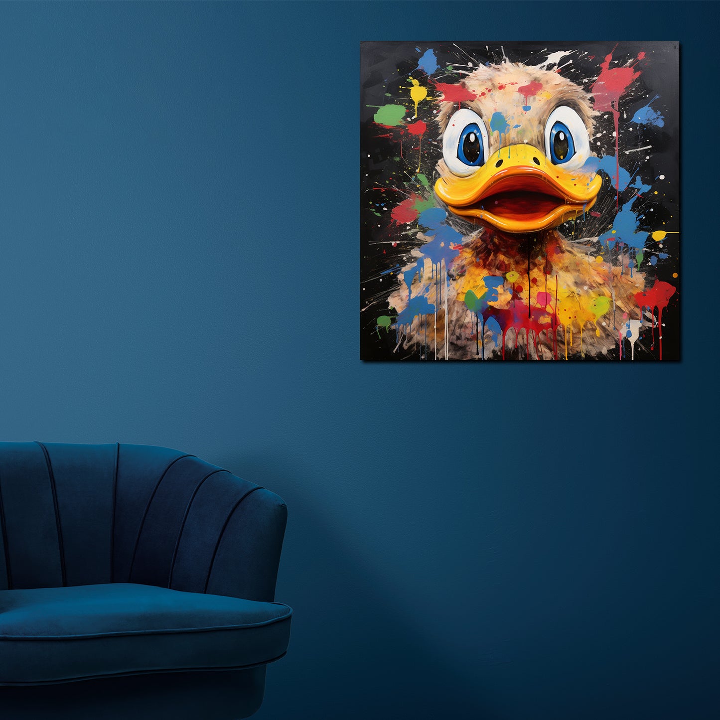 Quadro moderno paepra duck pop art
