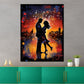 Quadro moderno pop art coppi uomo e donna