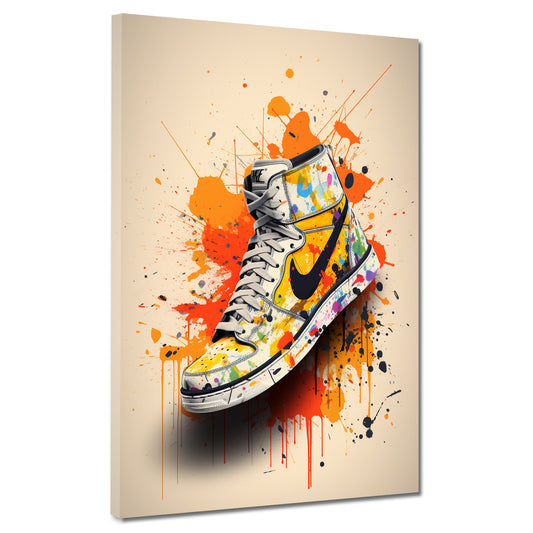 Quadro moderno pop art scarpe Colour Splash, Street Art