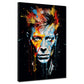 Quadro moderno pop art viso Bowie dark style