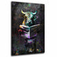 Quadro moderno toro pop art con giornale