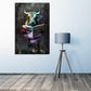 Quadro moderno toro pop art con giornale