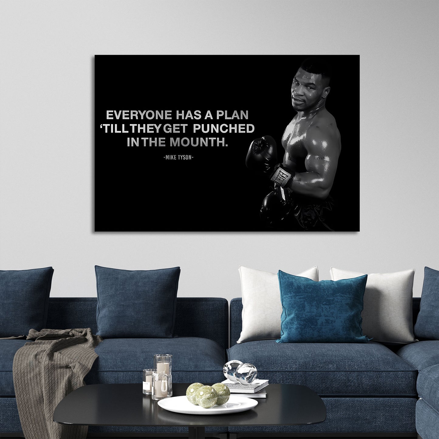 Quadro motivazionale citazione boxe Mike piano e realtà