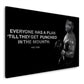 Quadro motivazionale citazione boxe Mike piano e realtà