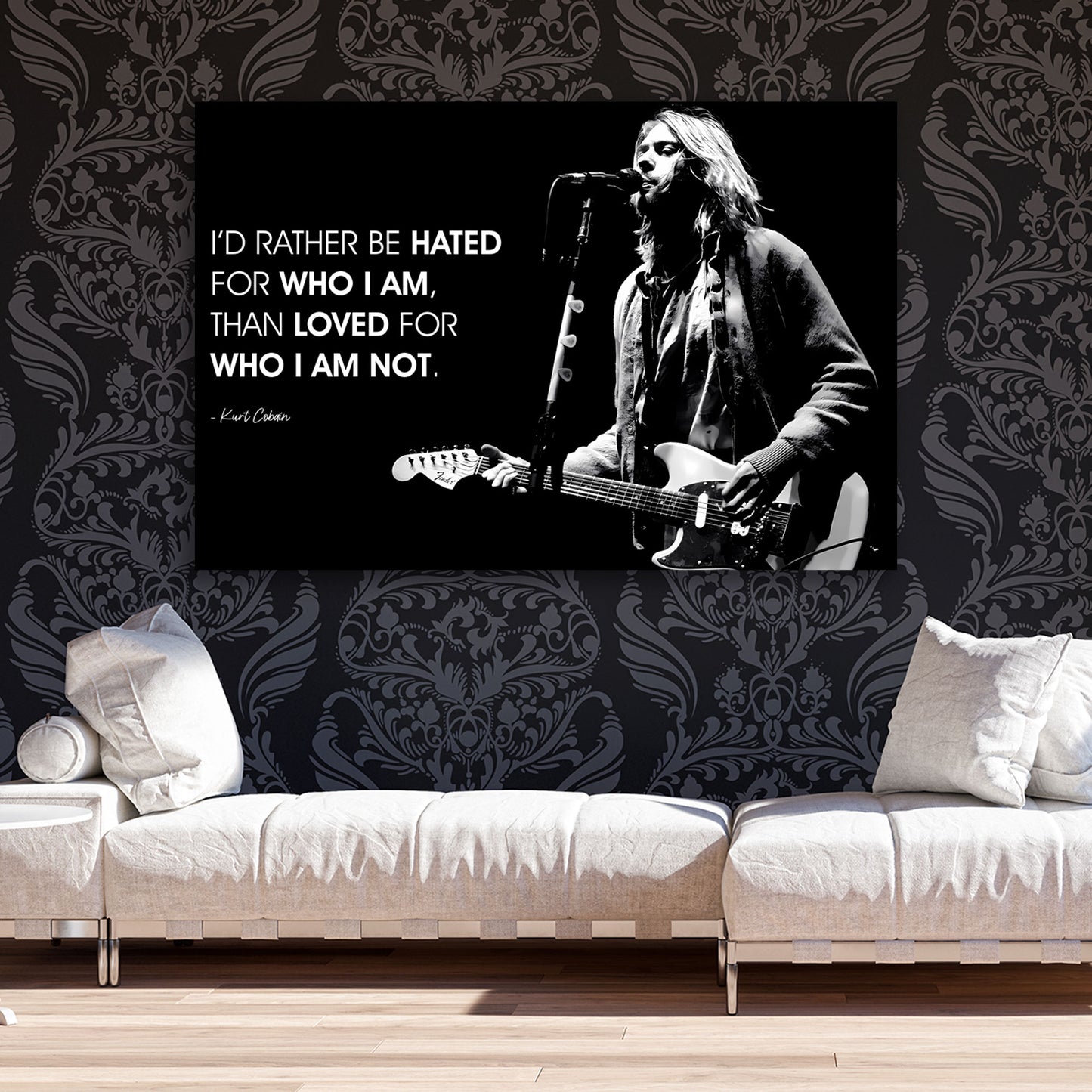 Quadro motivazione citazione cantante