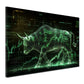 Quadro motivazione successo toro finanza trading moderno digitale