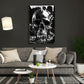 Quadro motivazione teschio successo moderno bianco nero