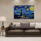 Quadro notte stelle  paint style