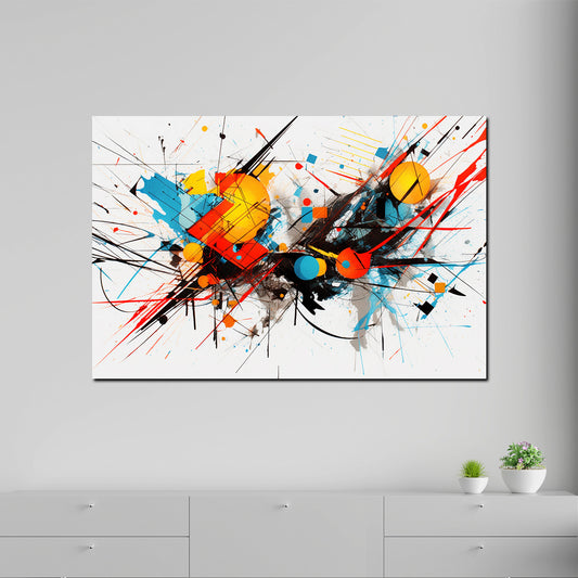 Quadro opera d'arte murale moderna geometria astratta