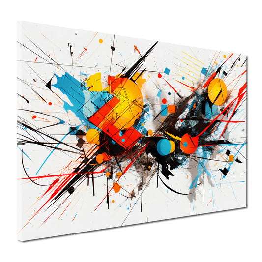 Quadro opera d'arte murale moderna geometria astratta