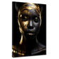 Quadro oro donna africana frontale