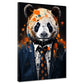 Quadro panda in abito blu Pop Art Splash