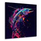 Quadro pesce colorato in stile Pop Art