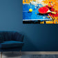 Quadro ping pong racchetta e pallina pop art moderno